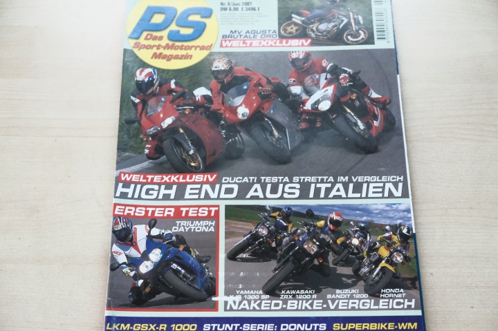 Deckblatt PS Sport Motorrad (06/2001)